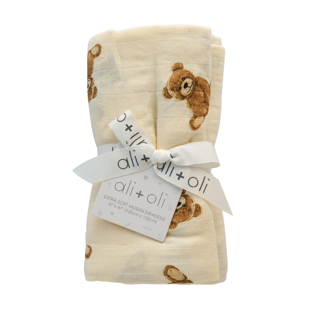 SWADDLE BLANKET| TEDDY BEAR