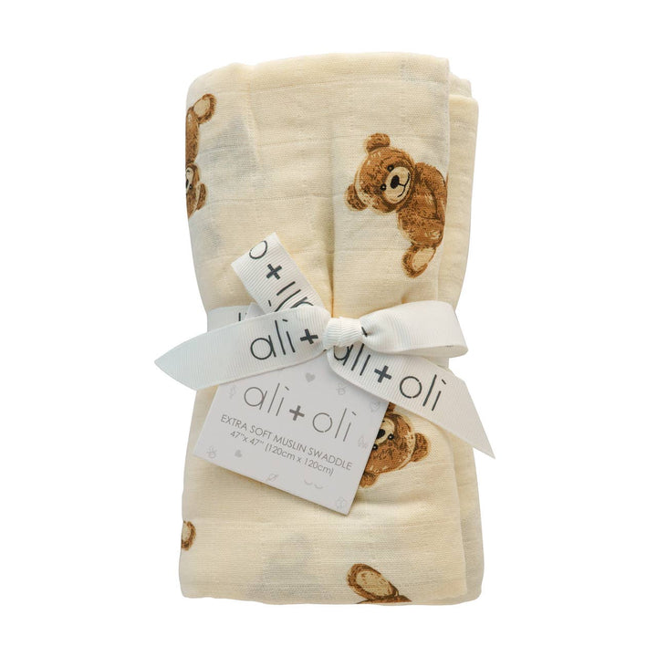 SWADDLE BLANKET| TEDDY BEAR
