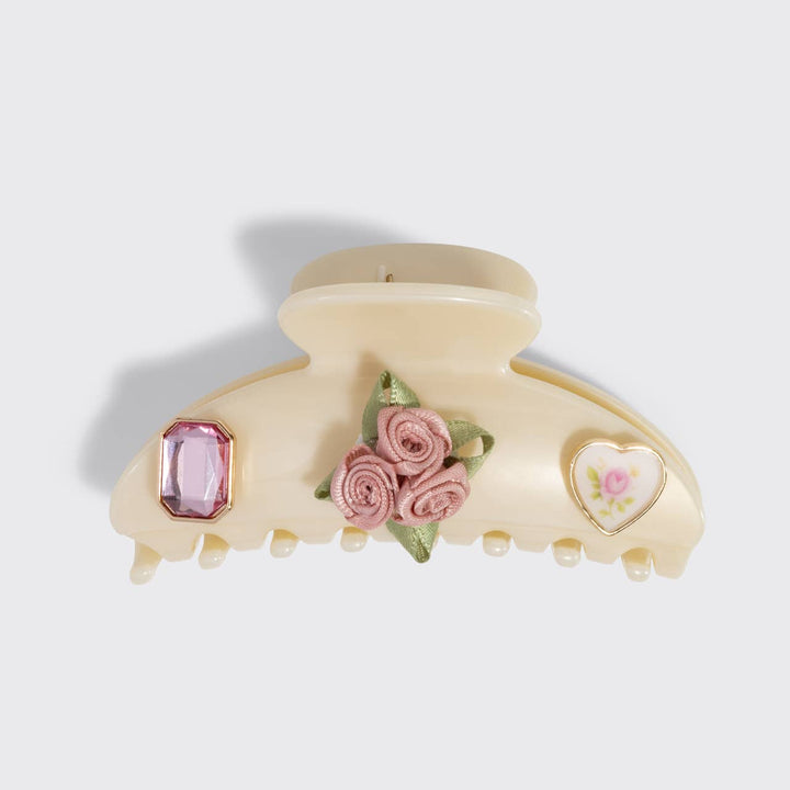 KITSCHPOP CLAW CLIP 7PC SET | PEARLIZED CREAM
