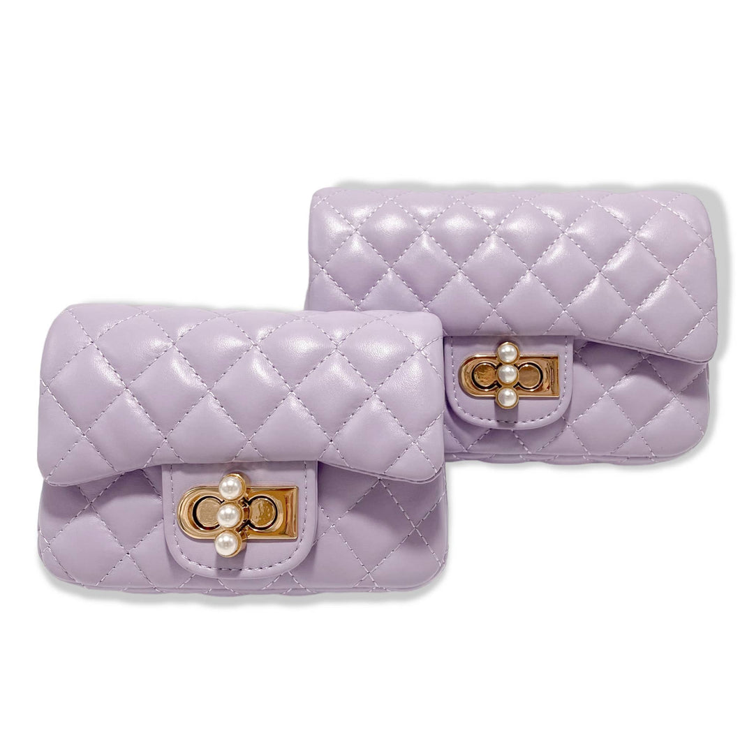 PEARL CLOSURE PURSE | PURPLE