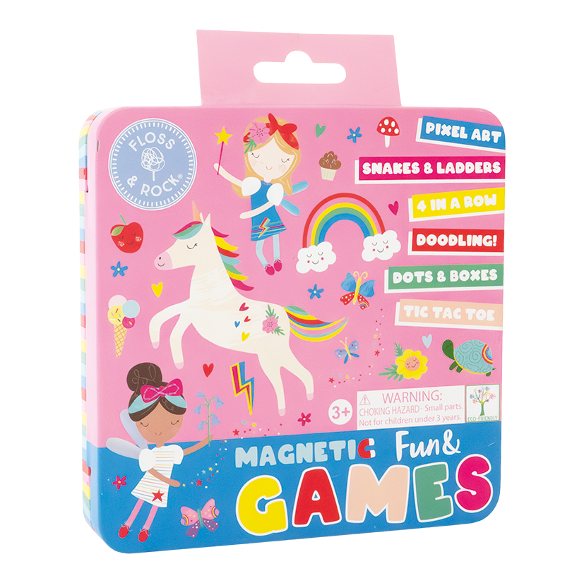 MAGNETIC FUN & GAMES TIN - RAINBOW FAIRY