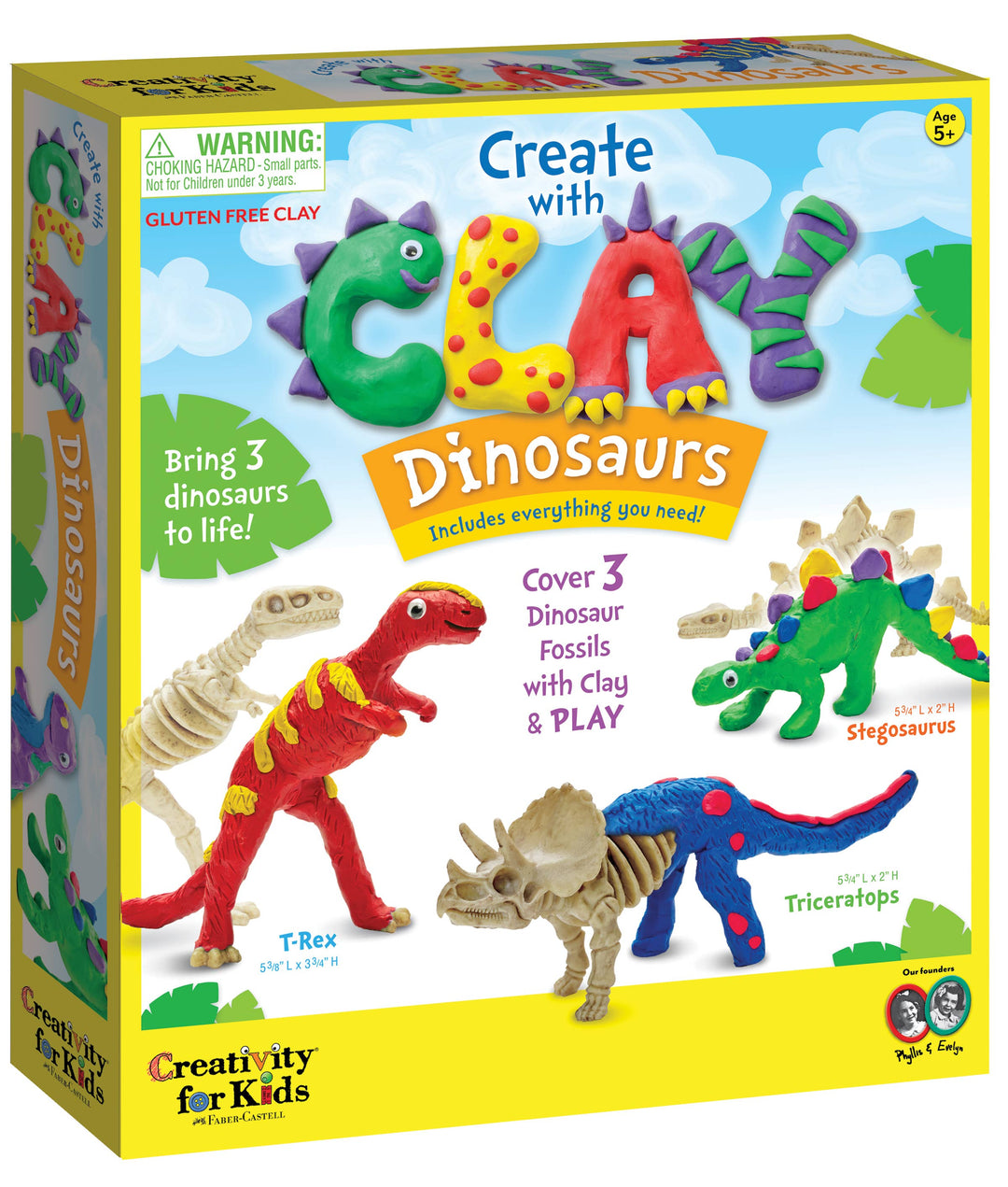 CREATE WITH CLAY DINOSAURS