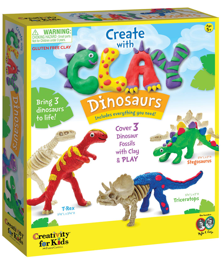 CREATE WITH CLAY DINOSAURS