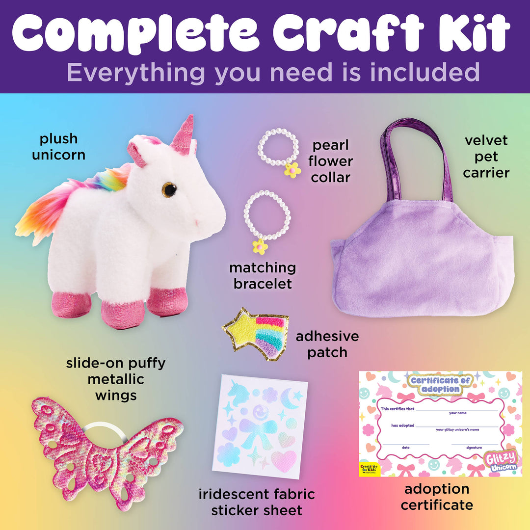 DECORATE A GLITZY UNICORN KIT