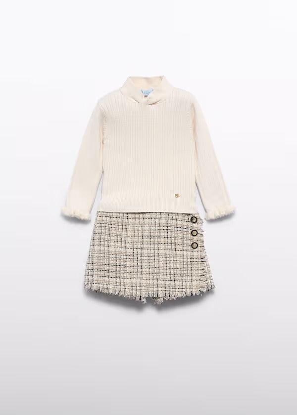 TWEED KNIT SHORT SET