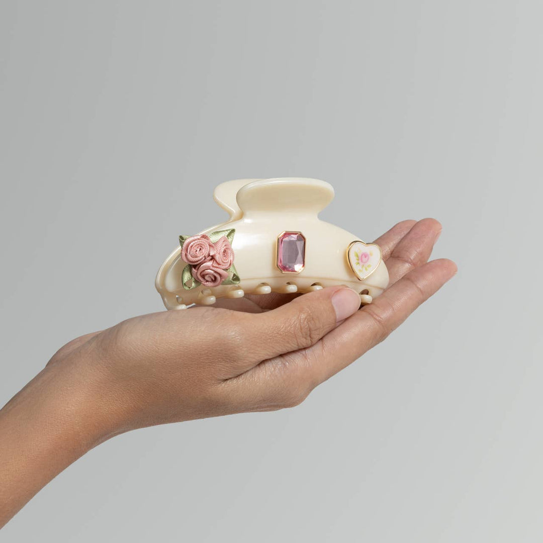 KITSCHPOP CLAW CLIP 7PC SET | PEARLIZED CREAM
