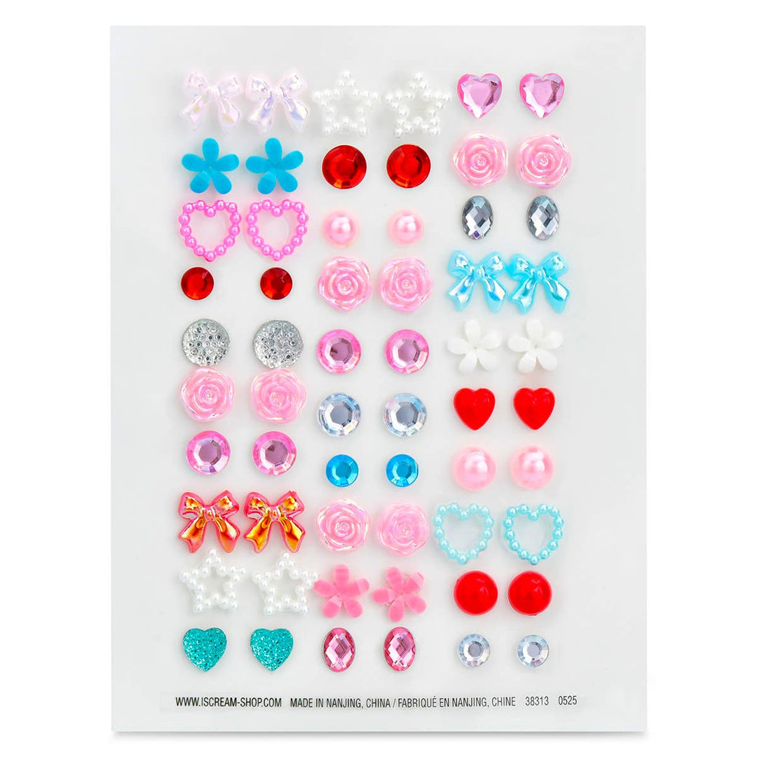 SPARKLY STICK-ON EARRINGS