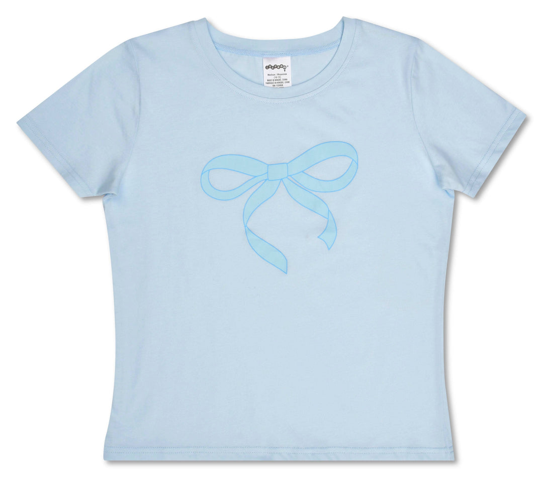 BLUE BOW T-SHIRT