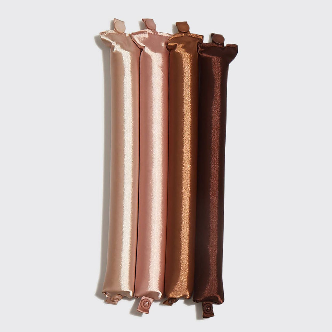 SATIN JUMBO FLEXI RODS 4PC SET- ROSEWOOD