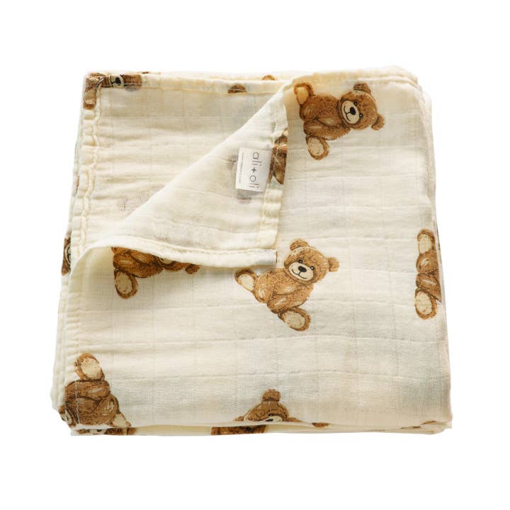 SWADDLE BLANKET| TEDDY BEAR