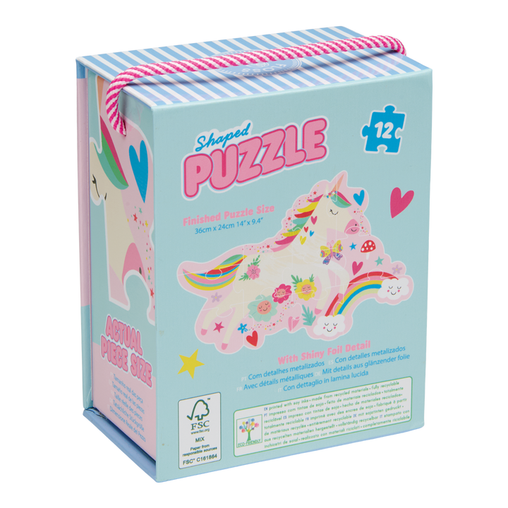 RAINBOW FAIRY 12PC SHAPED JIGSAW PUZZLE
