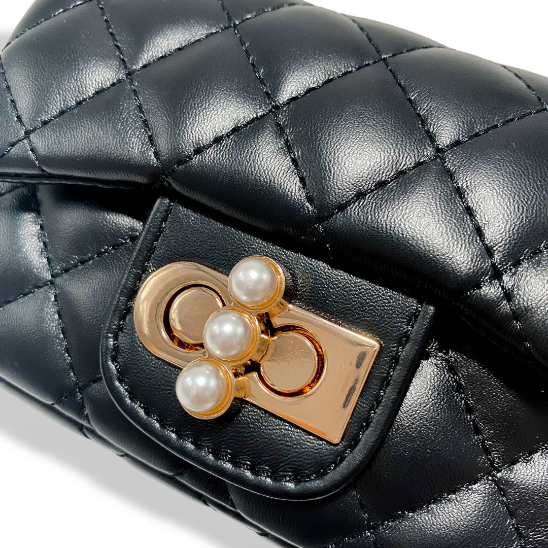 PEARL CLOSURE PURSE | PURPLE
