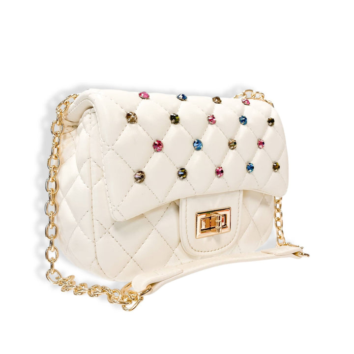 COLORFUL GEMS PURSE | CREAM