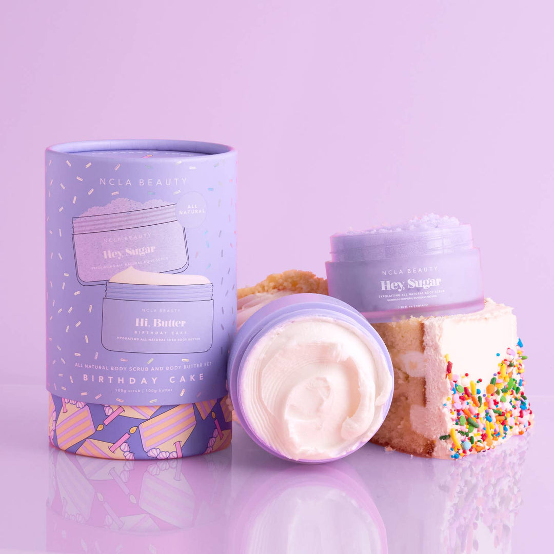 BIRTHDAY CAKE BODY SCRUB + BODY BUTTER SET