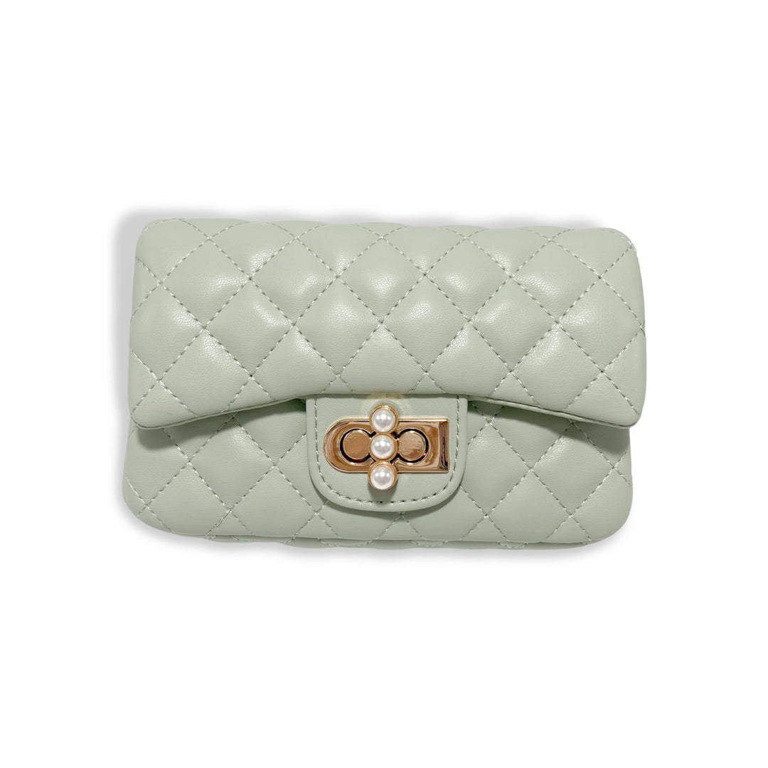 PEARL CLOSURE PURSE | PURPLE