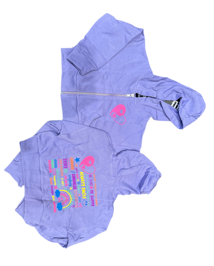 GOOD VIBES ZIP-UP HOODIE