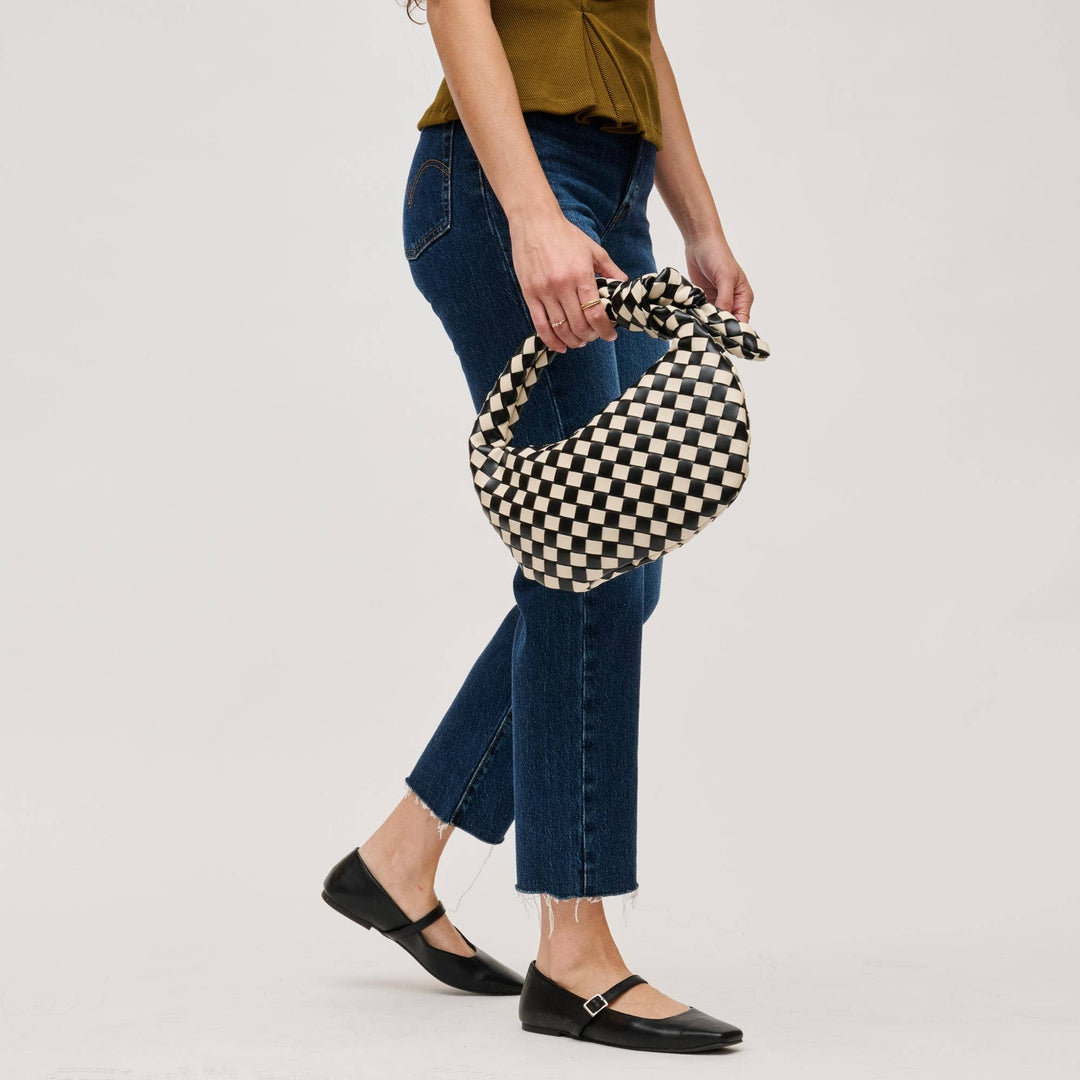 LIZBETH WOVEN KNOT CLUTCH | BUTTER