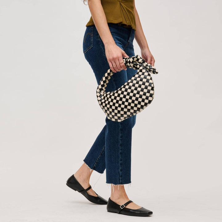 LIZBETH WOVEN KNOT CLUTCH | PISTACHIO