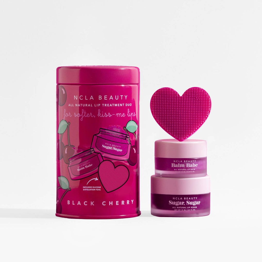 BLACK CHERRY LIP CARE SET + LIP SCRUBBER