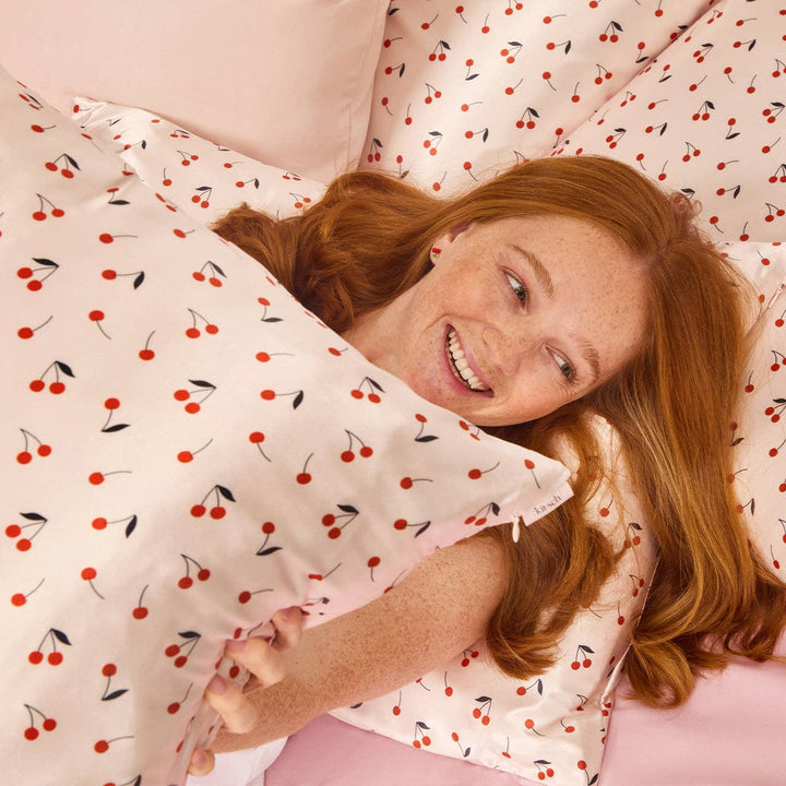 SATIN PILLOWCASE | CHERRY PRINT