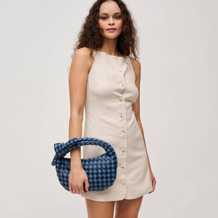 LIZBETH WOVEN KNOT CLUTCH | BUTTER