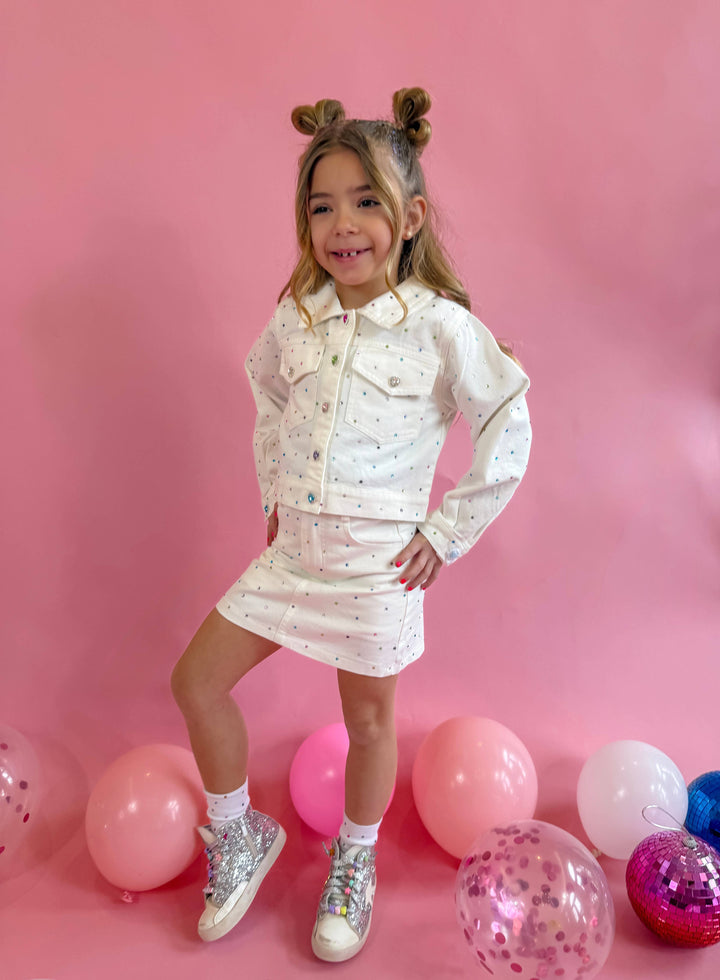 WHITE DENIM GEM SET