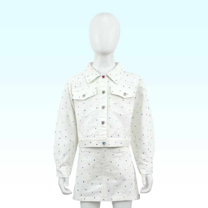 WHITE DENIM GEM SET