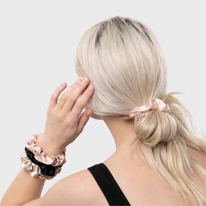 SATIN SLEEP SCRUNCHIES 5PC - ASSORTED