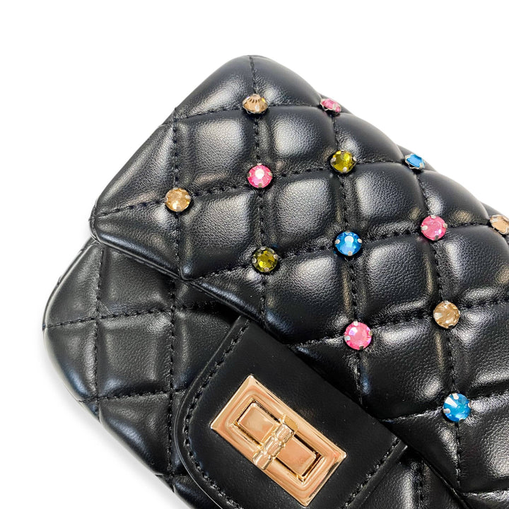COLORFUL GEMS PURSE | CREAM
