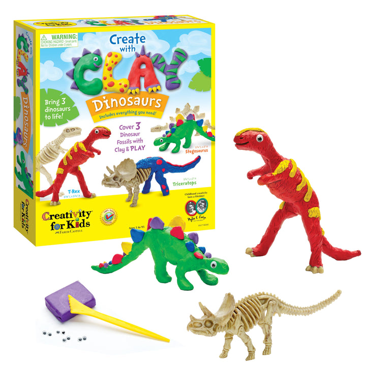 CREATE WITH CLAY DINOSAURS