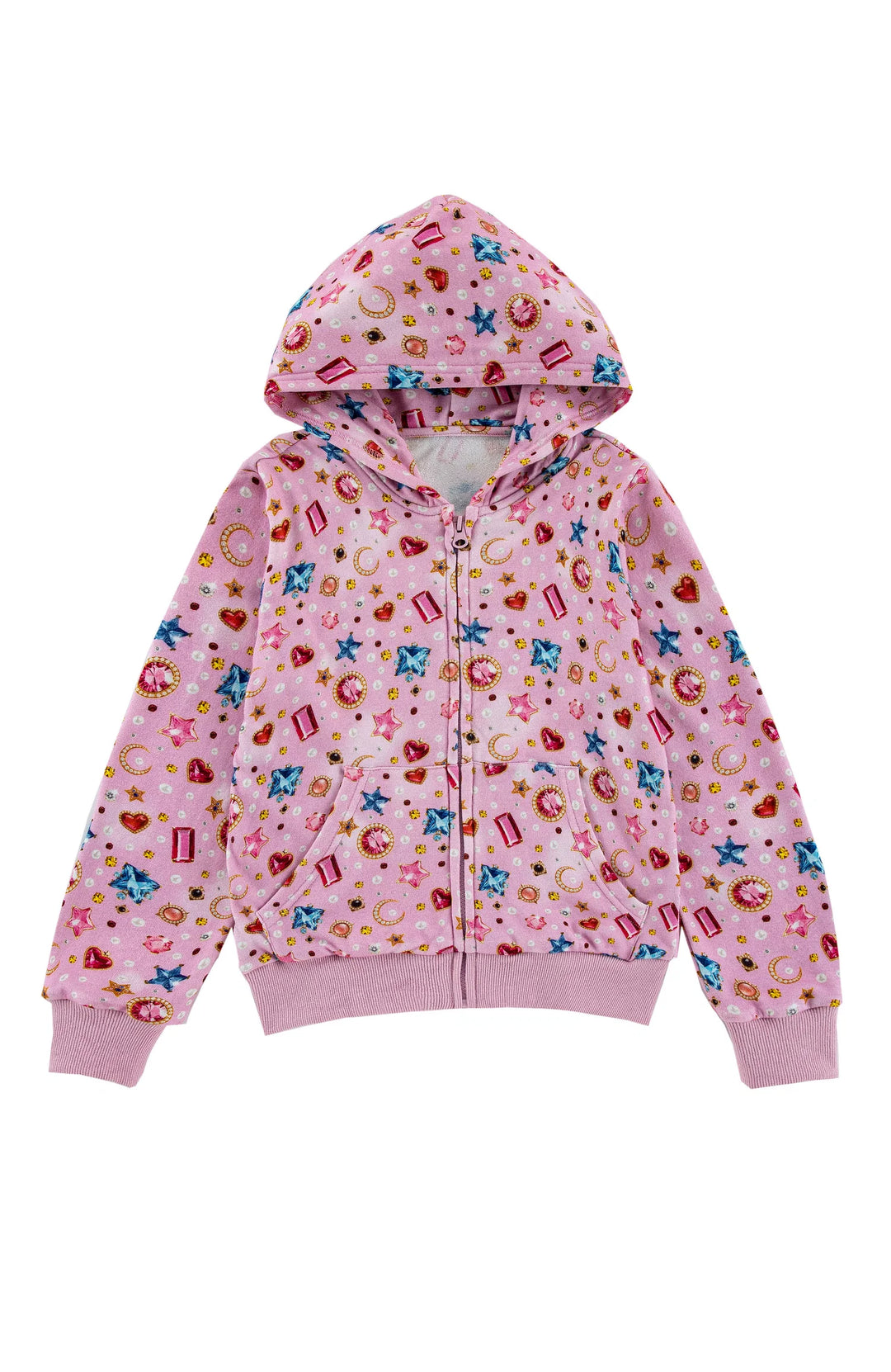 FLEECE ZIP-UP | GEMS & PEARLS