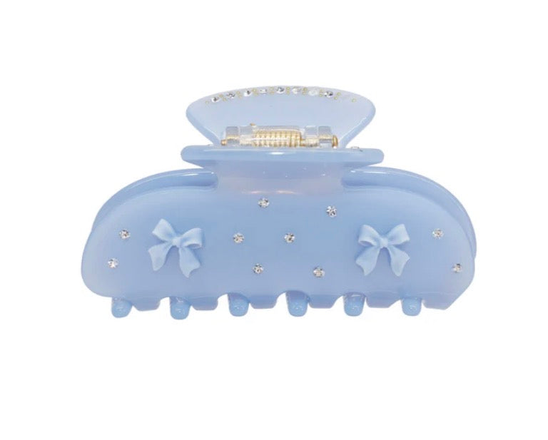 SWEETHEART CLIP IN BLUE RIBBON