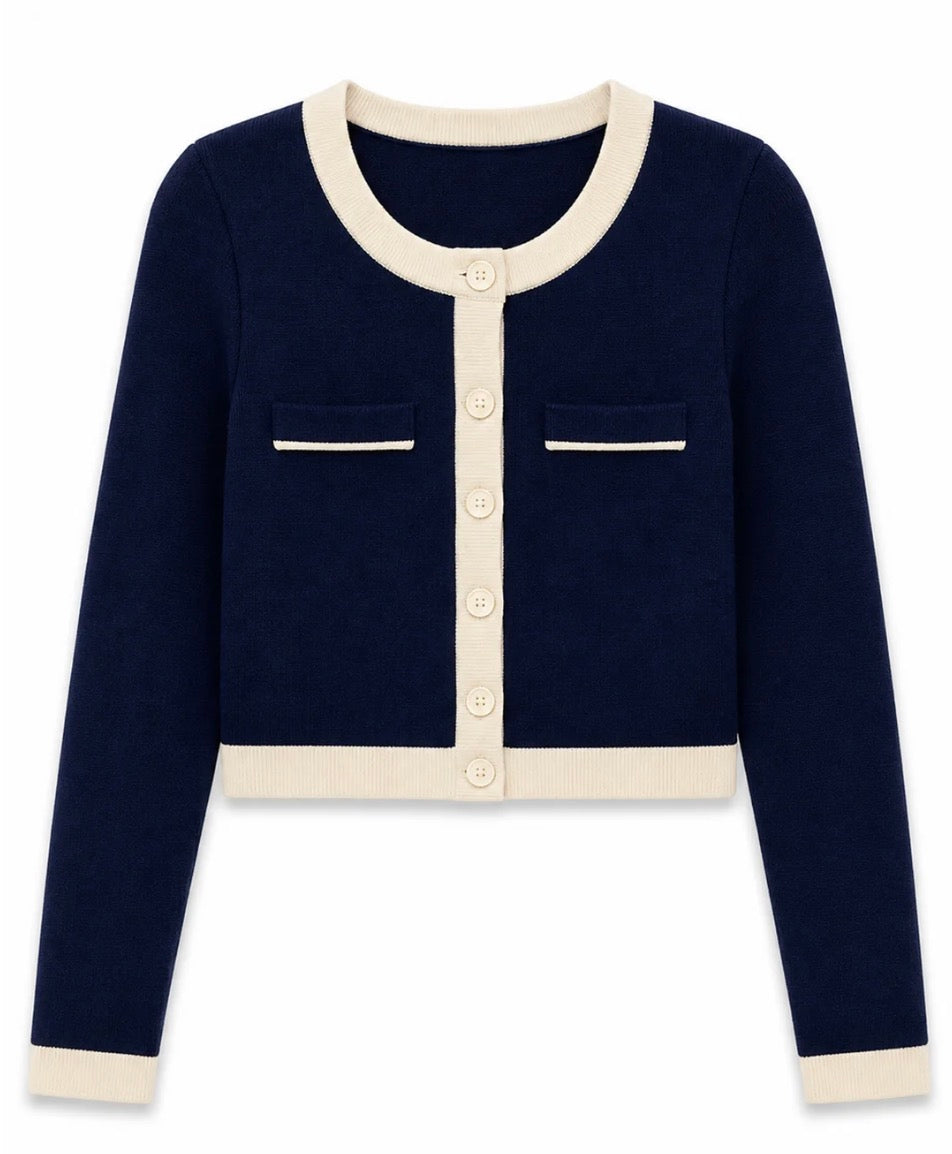 WHITNEY CARDIGAN | NAVY