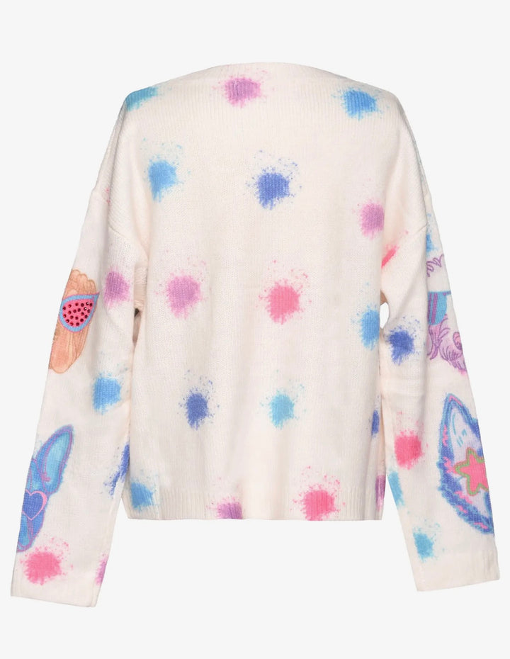 DOG PRINTED SWEATER