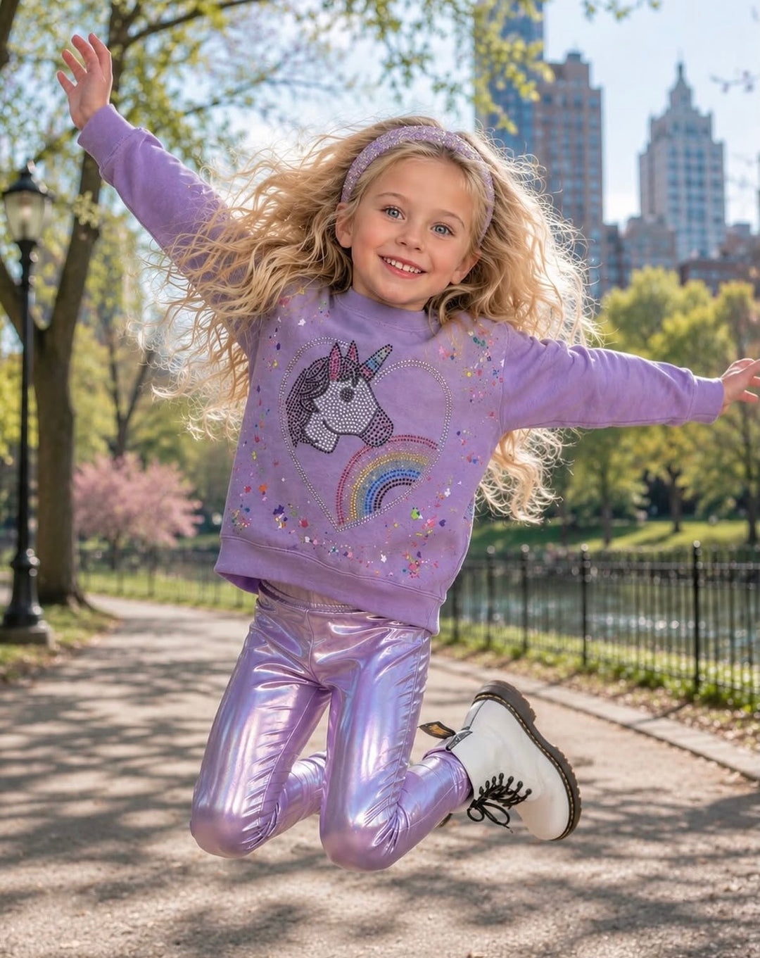 UNICORN RAINBOW SPLATTER SWEATER