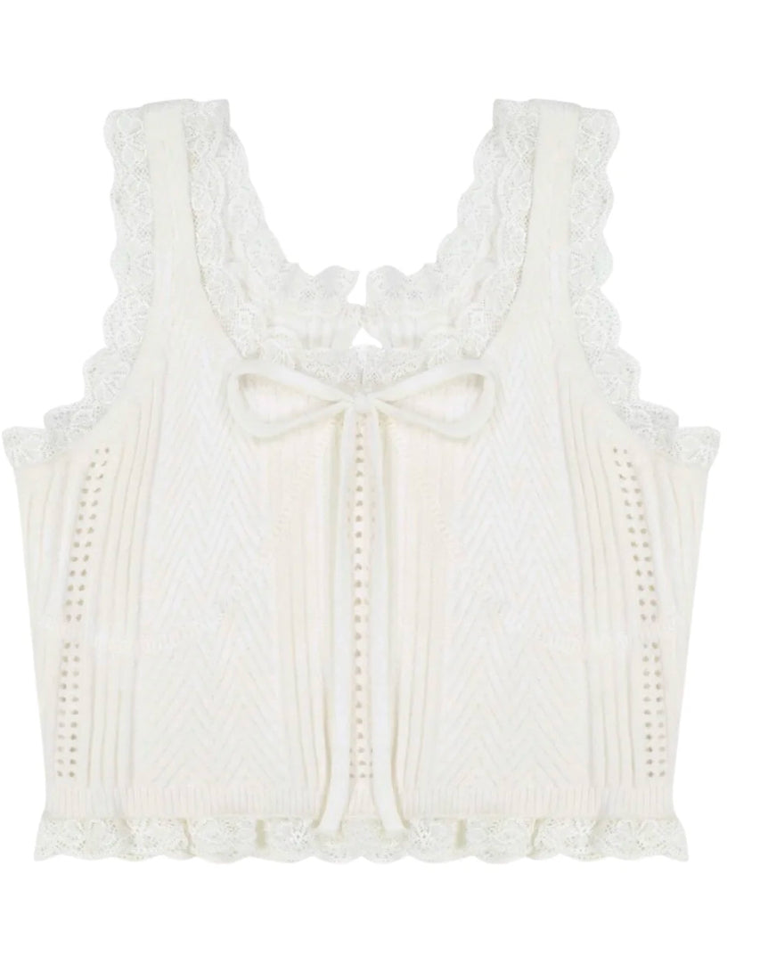 MADISON SWEATER CAMI | WHITE