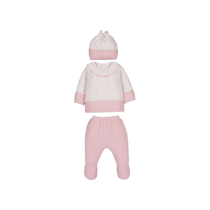 FOOTED PANT & HAT SET | BABY ROSE