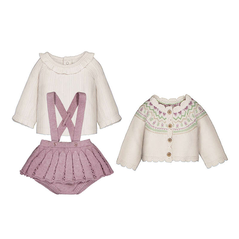 TRICOT SKIRT 3-PIECE SET