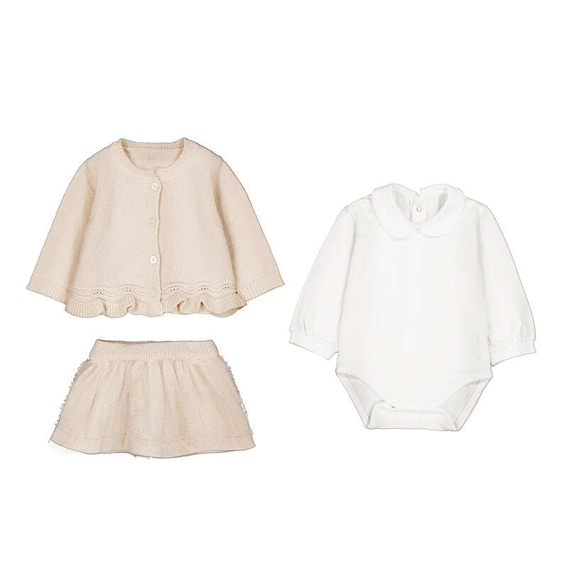 TULLE KNIT SKIRT SET
