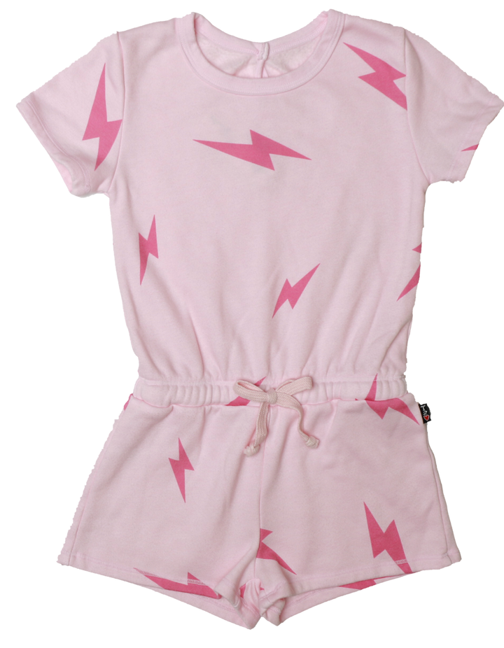 PINK BOLT ROMPER