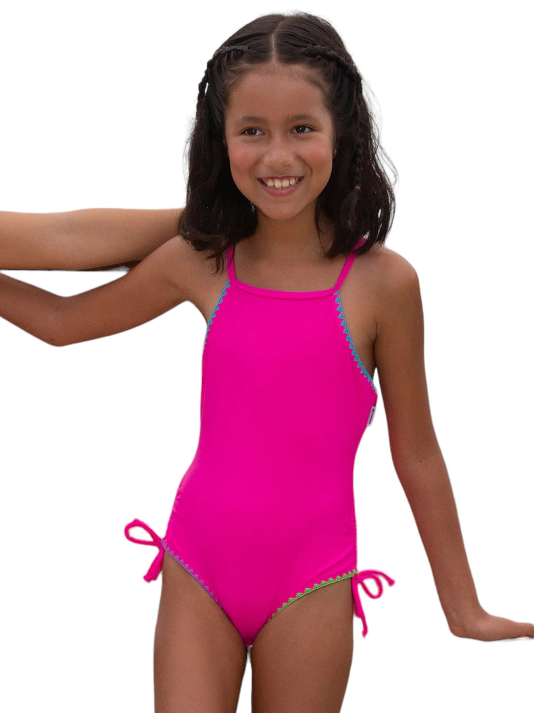 ONE PIECE W/EMBROIDERY STITCHES SWIMSUIT