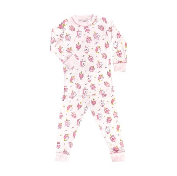 DELIGHTFUL DREIDEL TWO PIECE PAJAMA | PINK