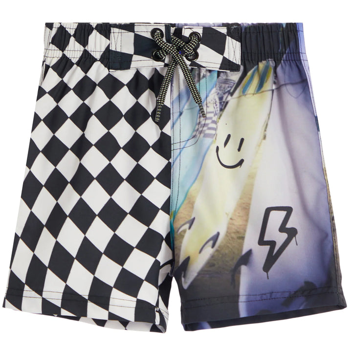 SURFBOARD CHECK SWIM TRUNK