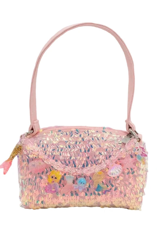 SEQUIN MERMAID CHARM BAG