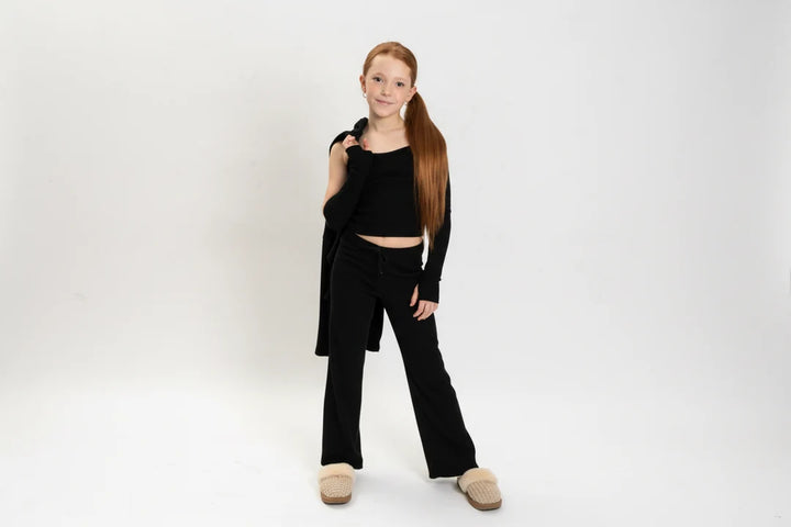 RIBBED 3-PIECE SWEAT SET