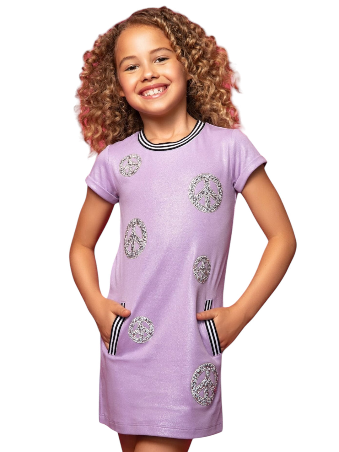 PEACE DRESS | PURPLE