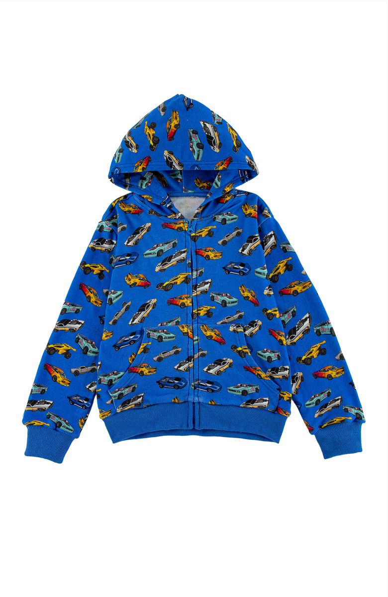 FLEECE ZIP-UP | BLUE HOT ROD