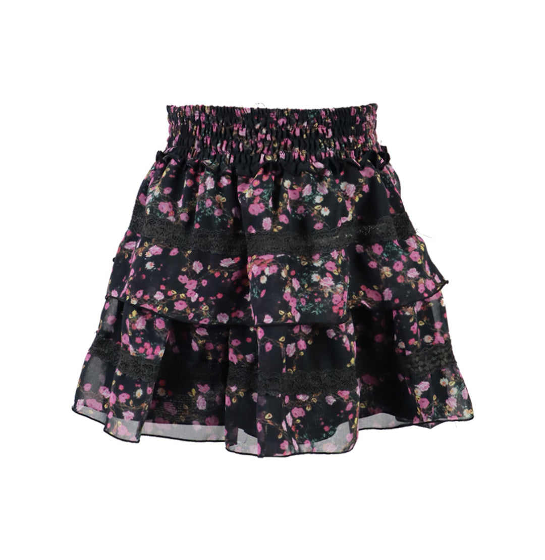 FLORAL CHIFFON SKIRT