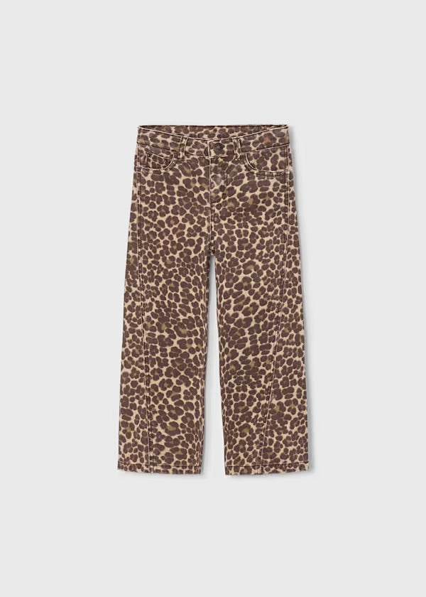 TWILL LEOPARD PANT