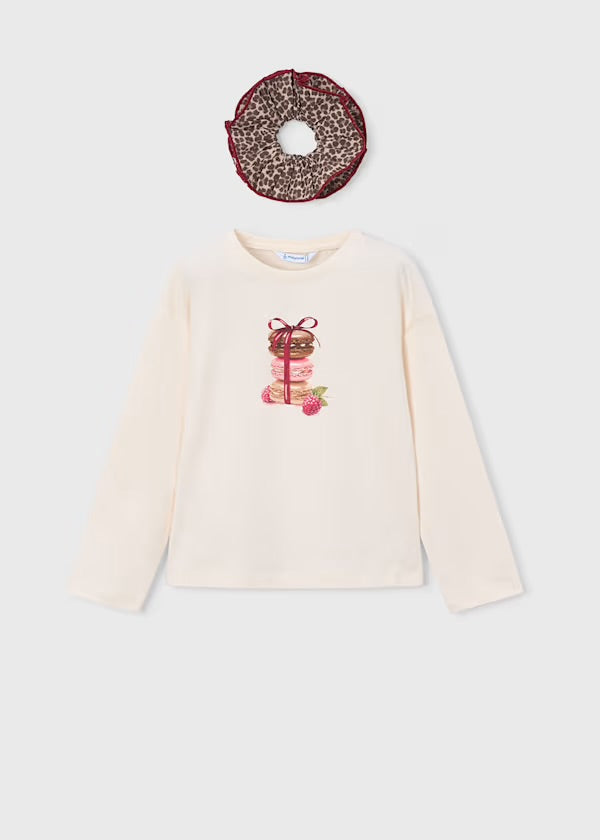 MACARON TSHIRT W/ SCRUNCHIE